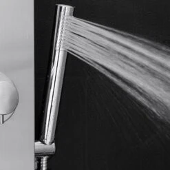 39 In. 2-Jet Easy Connect Shower Panel System In Stainless Steel With Rainfall Waterfall Shower Head And Shower Wand -Valspa Bathroom Shop 011e02e89976f5b9af7a7e44c2b22479 1800x1800