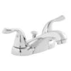 Project Source Chrome 2-Handle 4-in Centerset WaterSense Bathroom Sink Faucet With Drain