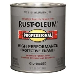 Rust-Oleum Professional Ready Mix Flat Aluminum Enamel Interior/Exterior Paint (Actual Net Contents: 32-fl Oz)