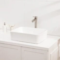 LORDEAR 19 In. X 15 In. Modern Bathroom Rectangle Above In White Porcelain Ceramic Vessel Vanity Sink Art Basin 11 LORDEAR 19 In. X 15 In. Modern Bathroom Rectangle Above In White Porcelain Ceramic Vessel Vanity Sink Art Basin -Valspa Bathroom Shop 02520907b1983965e6c308270c7b01b1 1800x1800