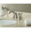 Moen Brantford Brushed Nickel 2-handle 4-in Centerset WaterSense Bathroom Sink Faucet With Drain 2 Moen Brantford Brushed Nickel 2-handle 4-in Centerset WaterSense Bathroom Sink Faucet With Drain -Valspa Bathroom Shop 026508160992 09103554 1800x1800