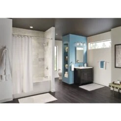 Moen Oxby Spot Resist Brushed Nickel 2-handle 4-in Centerset WaterSense Bathroom Sink Faucet With Drain -Valspa Bathroom Shop 026508262924 05103537 1800x1800