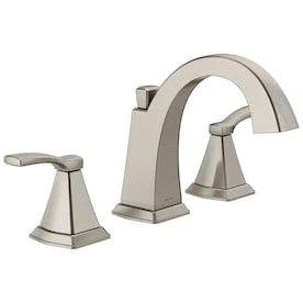 Delta Flynn Brushed Nickel 2-Handle Widespread WaterSense Bathroom Sink Faucet With Drain 3 Delta Flynn Brushed Nickel 2-Handle Widespread WaterSense Bathroom Sink Faucet With Drain