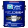 HGTV HOME By Sherwin-Williams Weathershield Extra White Semi-Gloss Exterior Paint (Actual Net Contents: 124-fl Oz) -Valspa Bathroom Shop 035777846995 1800x1800