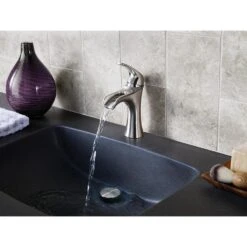 Pfister Jaida Brushed Nickel 1-handle Single Hole/4-in Centerset WaterSense Bathroom Sink Faucet With Drain -Valspa Bathroom Shop 038877604090 07800023 1800x1800