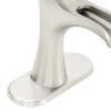 Pfister Jaida Brushed Nickel 1-handle Single Hole/4-in Centerset WaterSense Bathroom Sink Faucet With Drain 1 Pfister Jaida Brushed Nickel 1-handle Single Hole/4-in Centerset WaterSense Bathroom Sink Faucet With Drain -Valspa Bathroom Shop 038877604090 11509126 1800x1800