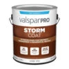 Valspar Pro Storm Coat Flat White Exterior Paint (Actual Net Contents: 128-fl Oz) -Valspa Bathroom Shop 042397594571 1800x1800
