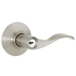 Schlage F51 Accent Accent Satin Nickel Universal Keyed Entry Door Handle