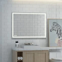 48 In. X 36 In. LED Lighted Single Frameless Bathroom Mirror 13 48 In. X 36 In. LED Lighted Single Frameless Bathroom Mirror -Valspa Bathroom Shop 06687b2f2847dbdd9b0e0ca5cd1c9dff 1800x1800