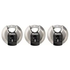 Master Lock 3-Pack 2.75-in Stainless Steel Keyed Padlock