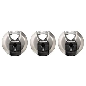 Master Lock 3-Pack 2.75-in Stainless Steel Keyed Padlock 3 Master Lock 3-Pack 2.75-in Stainless Steel Keyed Padlock