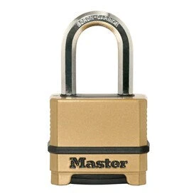 Master Lock 2.273-in Brass Combination Padlock 3 Master Lock 2.273-in Brass Combination Padlock