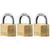 Master Lock 3-Pack 1.55-in Brass Keyed Padlock 2 Master Lock 3-Pack 1.55-in Brass Keyed Padlock -Valspa Bathroom Shop 071649305856 1800x1800