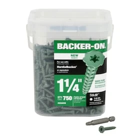 Backer-On #9 X 1-1/4-in Zinc-Plated Star-Drive Interior Cement Board Screws (750-Count) 3 Backer-On #9 X 1-1/4-in Zinc-Plated Star-Drive Interior Cement Board Screws (750-Count)