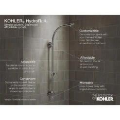 HydroRail-S Shower Column Kit With Awaken Multi-Function Shower Head, Hand Shower And Hose, 2.0 GPM (Valve Not Included) 11 HydroRail-S Shower Column Kit With Awaken Multi-Function Shower Head, Hand Shower And Hose, 2.0 GPM (Valve Not Included) -Valspa Bathroom Shop 1571a6d4f41ab4c45633d091a65adea8 1800x1800