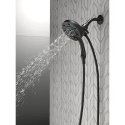In2ition Two-in-One 4-Spray 3 In. Dual Wall Mount Fixed And Handheld H2Okinetic Shower Head In Matte Black 22 In2ition Two-in-One 4-Spray 3 In. Dual Wall Mount Fixed And Handheld H2Okinetic Shower Head In Matte Black -Valspa Bathroom Shop 1616007031e4fd0d728989954f50569b 1800x1800