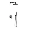 1-Spray Patterns 1.8 GPM 10 In. Dual Shower Head And Handheld Shower Head With Body Spray In Matte Black 1 1-Spray Patterns 1.8 GPM 10 In. Dual Shower Head And Handheld Shower Head With Body Spray In Matte Black -Valspa Bathroom Shop 1e8fcc873823630c6d58c2fd084f8797 1800x1800