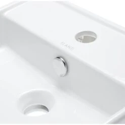 Elanti Wall-Mounted Square Bathroom Sink In White -Valspa Bathroom Shop 21261929b490fd0ade80d46d43626453 1800x1800