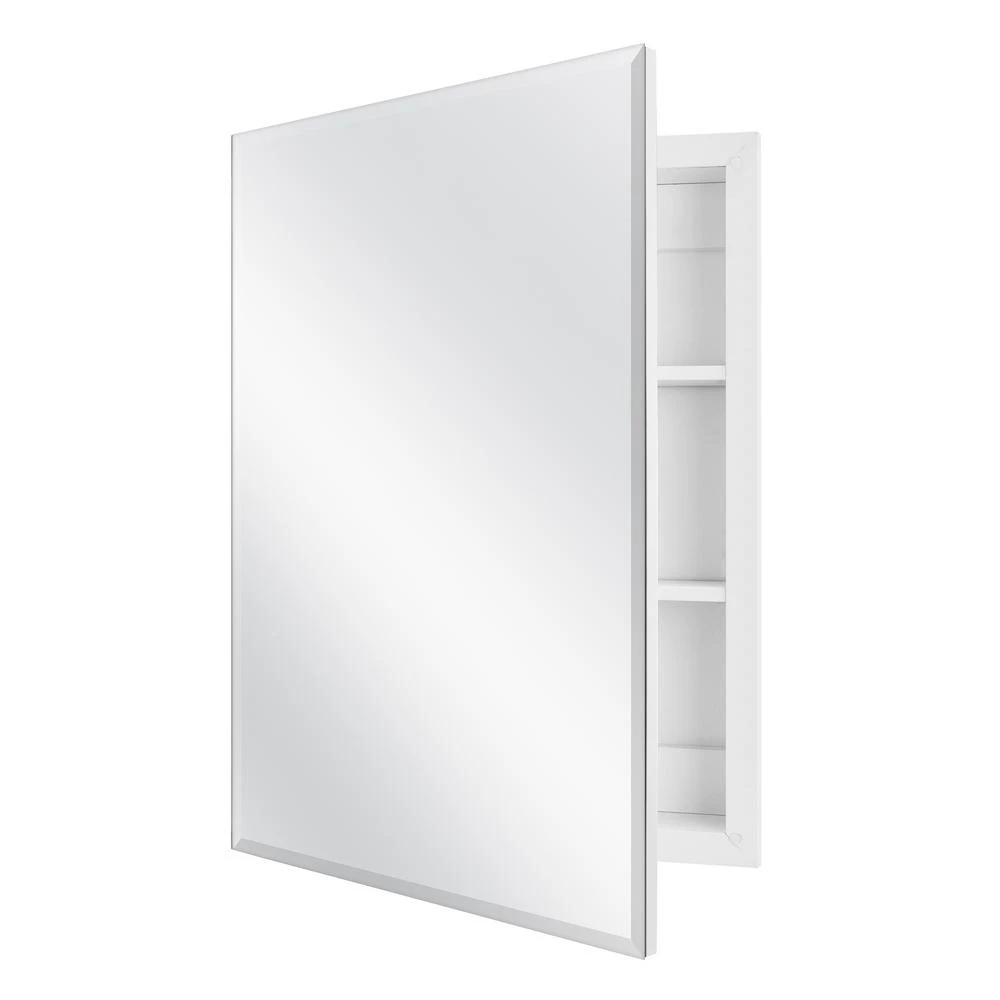 19-5/8 In. X 26 In. Recessed Or Surface Mount Beveled Frameless Medicine Cabinet 5 19-5/8 In. X 26 In. Recessed Or Surface Mount Beveled Frameless Medicine Cabinet - Image 3