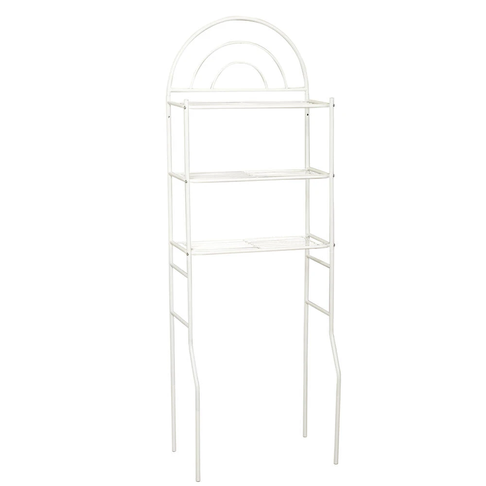 Zenna Home® 24"W X 68"H White Over-the-Toilet Storage Shelves 4 Zenna Home® 24"W X 68"H White Over-the-Toilet Storage Shelves - Image 2