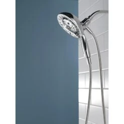 In2ition Two-in-One 5-Spray 6.9 In. Dual Wall Mount Fixed And Handheld H2Okinetic Shower Head In Chrome 20 In2ition Two-in-One 5-Spray 6.9 In. Dual Wall Mount Fixed And Handheld H2Okinetic Shower Head In Chrome -Valspa Bathroom Shop 275f59b3a15d47cca74b341696c7355b 1800x1800