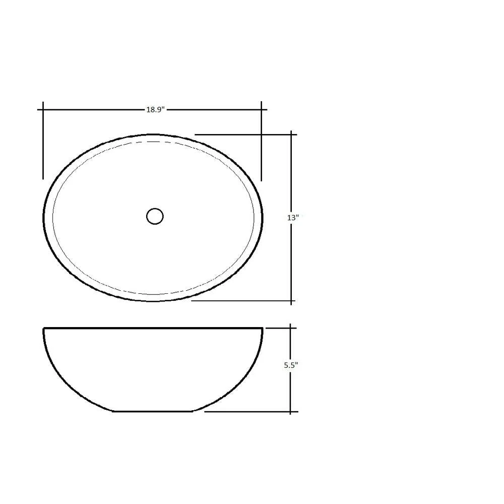 Katelyn Vessel Sink In Travertine 8 Katelyn Vessel Sink In Travertine - Image 6
