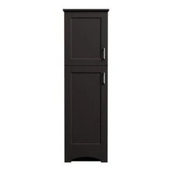 MagickWoods Elements Brighton 18"W X 22"D X 60"H Dark Chocolate Linen Cabinet 19 MagickWoods Elements Brighton 18"W X 22"D X 60"H Dark Chocolate Linen Cabinet -Valspa Bathroom Shop 30204 frontview mw 1800x1800