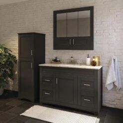 MagickWoods Elements Brighton 18"W X 22"D X 60"H Dark Chocolate Linen Cabinet 17 MagickWoods Elements Brighton 18"W X 22"D X 60"H Dark Chocolate Linen Cabinet -Valspa Bathroom Shop 30204 lifestyle3 mw 1800x1800