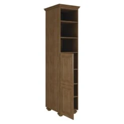 MagickWoods Elements Manchester 20-3/16"W X 22-7/16"D X 84"H Mocha Linen Cabinet -Valspa Bathroom Shop 30208 lovr1 mw 1800x1800
