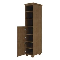 MagickWoods Elements Manchester 20-3/16"W X 22-7/16"D X 84"H Mocha Linen Cabinet -Valspa Bathroom Shop 30208 rovr1 mw 1800x1800