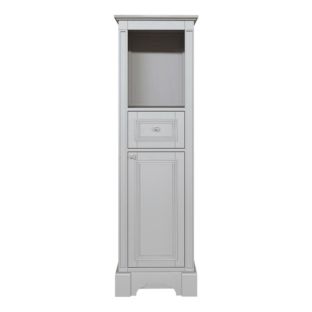 MagickWoods Libertyville 18"W X 18"D X 60"H Cloud Gray Linen Cabinet 3 MagickWoods Libertyville 18"W X 18"D X 60"H Cloud Gray Linen Cabinet
