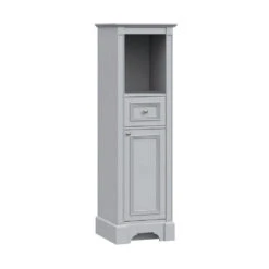 MagickWoods Libertyville 18"W X 18"D X 60"H Cloud Gray Linen Cabinet 14 MagickWoods Libertyville 18"W X 18"D X 60"H Cloud Gray Linen Cabinet -Valspa Bathroom Shop 30277 qlvrev mw 1800x1800