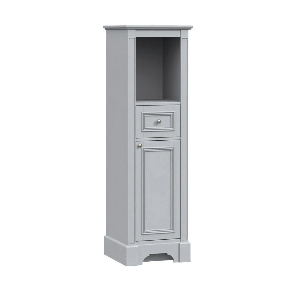 MagickWoods Libertyville 18"W X 18"D X 60"H Cloud Gray Linen Cabinet 5 MagickWoods Libertyville 18"W X 18"D X 60"H Cloud Gray Linen Cabinet - Image 3