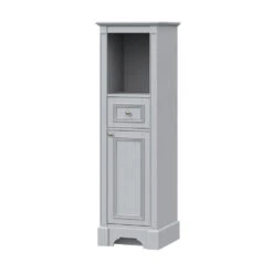 MagickWoods Libertyville 18"W X 18"D X 60"H Cloud Gray Linen Cabinet 15 MagickWoods Libertyville 18"W X 18"D X 60"H Cloud Gray Linen Cabinet -Valspa Bathroom Shop 30277 qrvrev mw 1800x1800