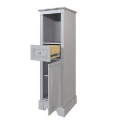 MagickWoods Libertyville 18"W X 18"D X 60"H Cloud Gray Linen Cabinet 18 MagickWoods Libertyville 18"W X 18"D X 60"H Cloud Gray Linen Cabinet -Valspa Bathroom Shop 30277 rovrev mw 1800x1800