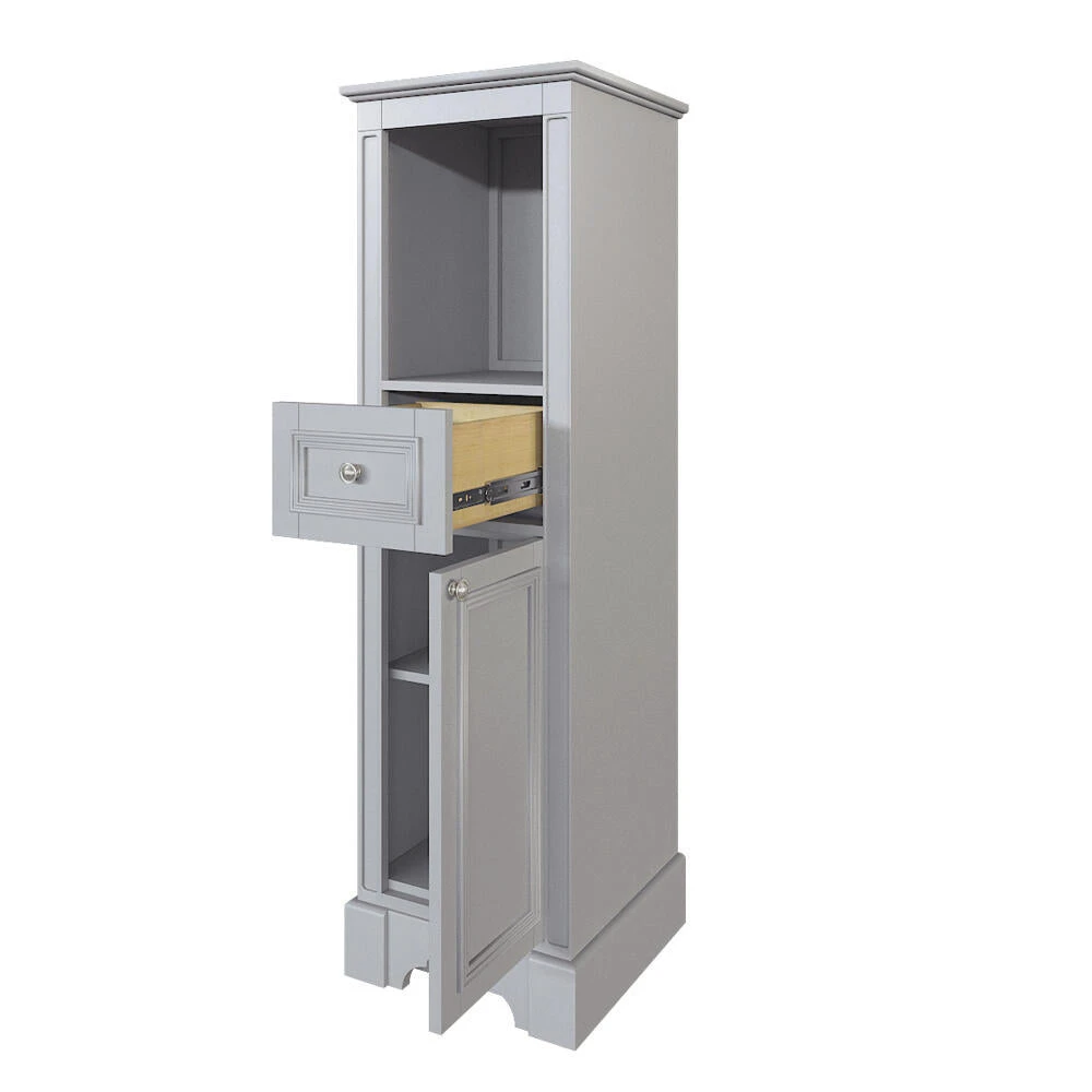 MagickWoods Libertyville 18"W X 18"D X 60"H Cloud Gray Linen Cabinet 9 MagickWoods Libertyville 18"W X 18"D X 60"H Cloud Gray Linen Cabinet - Image 7