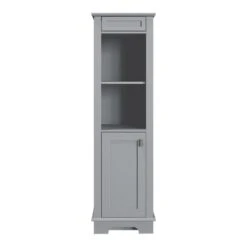 MagickWoods Windermere 17"W X 18"D X 60"H Cloud Gray Linen Cabinet