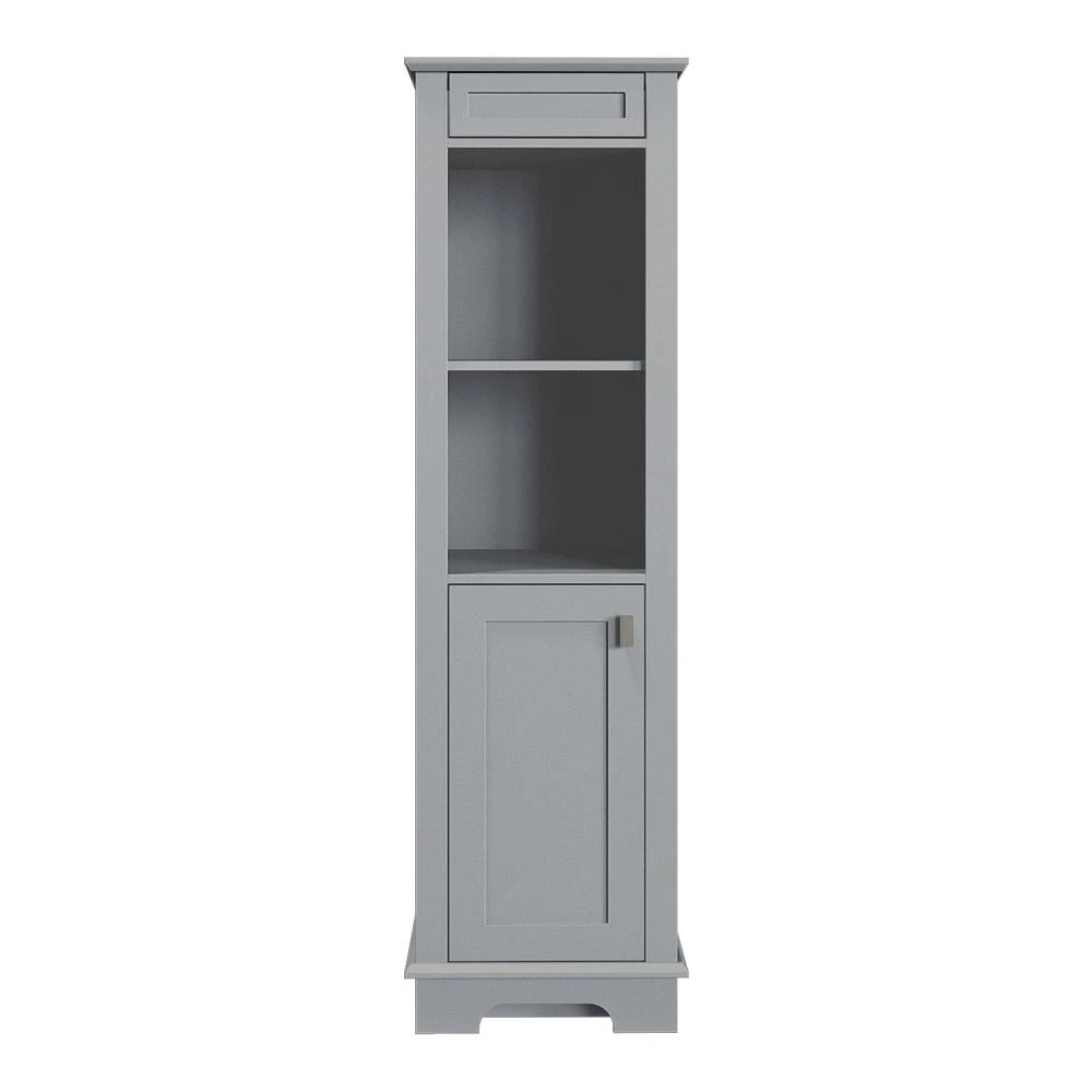 MagickWoods Windermere 17"W X 18"D X 60"H Cloud Gray Linen Cabinet 3 MagickWoods Windermere 17"W X 18"D X 60"H Cloud Gray Linen Cabinet