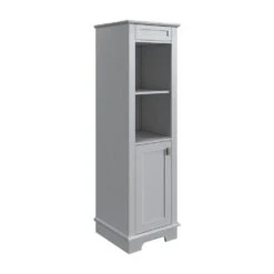 MagickWoods Windermere 17"W X 18"D X 60"H Cloud Gray Linen Cabinet 16 MagickWoods Windermere 17"W X 18"D X 60"H Cloud Gray Linen Cabinet -Valspa Bathroom Shop 30343 qlvrev1 mw 1800x1800