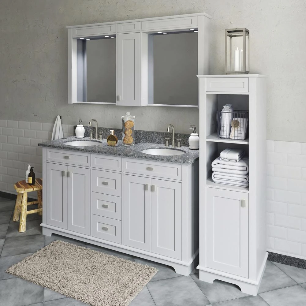 MagickWoods Windermere 17"W X 18"D X 60"H Cloud Gray Linen Cabinet 9 MagickWoods Windermere 17"W X 18"D X 60"H Cloud Gray Linen Cabinet - Image 7