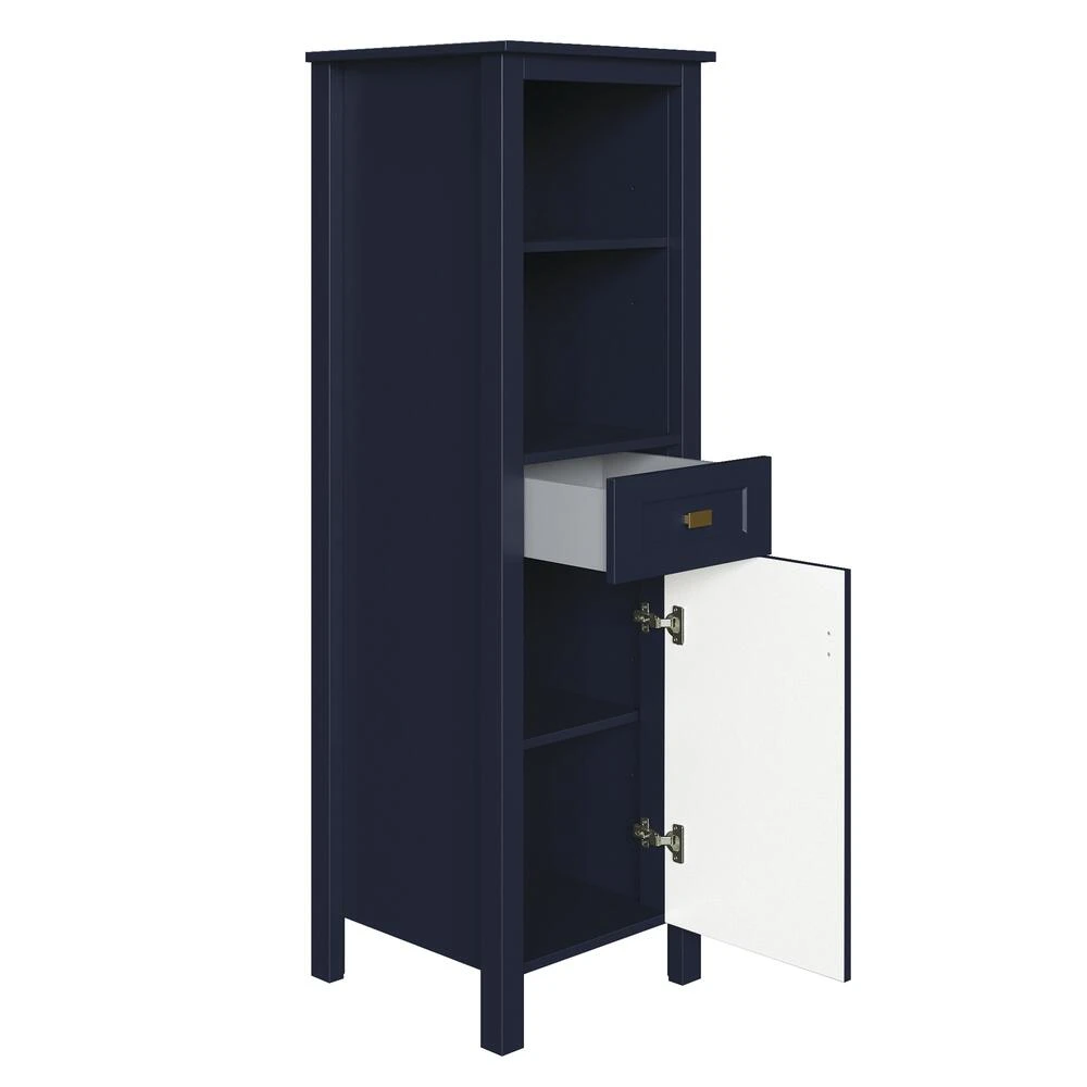 MagickWoods Montgomery 19"W X 18-1/2"D X 60"H Midnight Blue Linen Cabinet 13 MagickWoods Montgomery 19"W X 18-1/2"D X 60"H Midnight Blue Linen Cabinet - Image 11