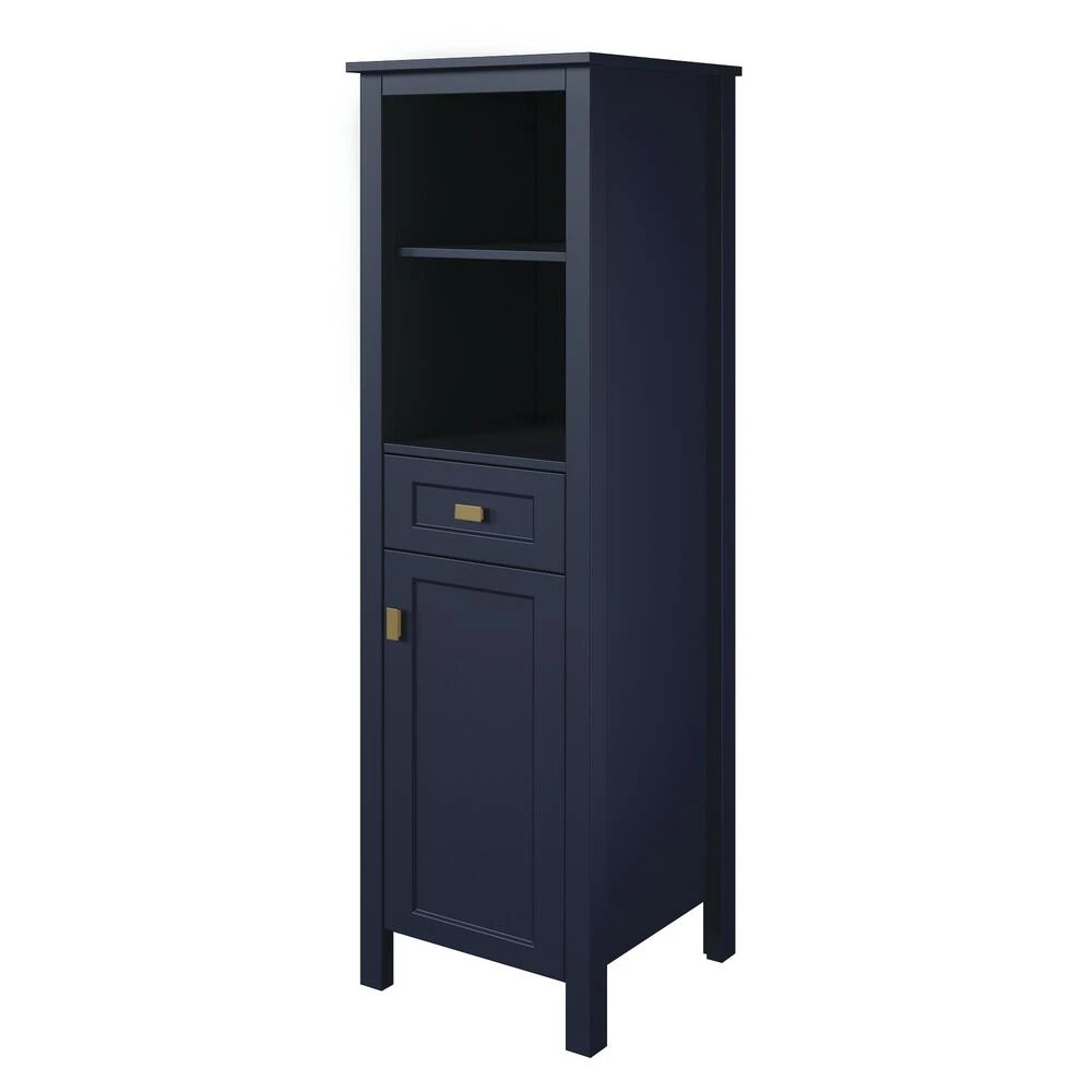 MagickWoods Montgomery 19"W X 18-1/2"D X 60"H Midnight Blue Linen Cabinet 5 MagickWoods Montgomery 19"W X 18-1/2"D X 60"H Midnight Blue Linen Cabinet - Image 3