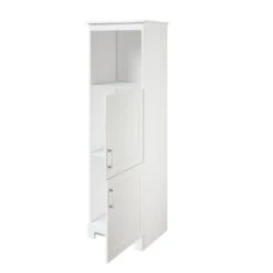 MagickWoods Elements Staverton 18-1/2"W X 15-1/8"D X 60"H White Linen Cabinet -Valspa Bathroom Shop 31037 rov mw 1800x1800