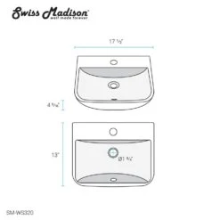 Swiss Madison St. Tropez Wall Mount Sink In White -Valspa Bathroom Shop 34b891330793837dffe0ab0f89d42892 1800x1800