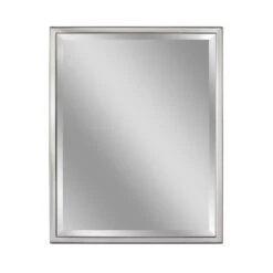 24 In. W X 30 In. H Classic Metal Framed Wall Mirror In Brush Nickel / Chrome -Valspa Bathroom Shop 376b7eb70f9f71560c1bb2e6fab1b605 5356eae5 7ec4 4342 96ce 85232a713203 1800x1800