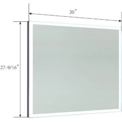 28 In. X 30 In. White LED Lighted Bathroom Mirror With Sensor Switch 15 28 In. X 30 In. White LED Lighted Bathroom Mirror With Sensor Switch -Valspa Bathroom Shop 38523c620a9b78140f95caff0e32d745 1800x1800