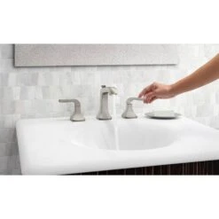 Rubicon 8 In. Widespread 2-Handle Bathroom Faucet In Vibrant Brushed Nickel 22 Rubicon 8 In. Widespread 2-Handle Bathroom Faucet In Vibrant Brushed Nickel -Valspa Bathroom Shop 404cca34f66ea5a9120cac4de73818d0 1800x1800