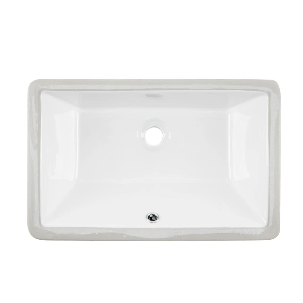 Cahaba 18-1/2 In. X 11 In. Glazed Porcelain Bathroom Sink In White 3 Cahaba 18-1/2 In. X 11 In. Glazed Porcelain Bathroom Sink In White