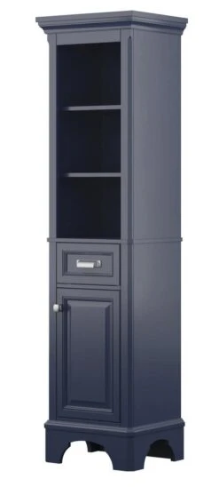 Foremost® Williamson 18"W X 67-1/2"H Aegean Blue Linen Cabinet -Valspa Bathroom Shop 4838041 ANGLE 1800x1800
