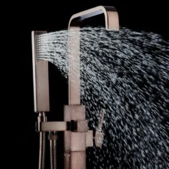 1-Handle Freestanding Floor Mount Roman Tub Faucet Bathtub Filler With Hand Shower In Antique Bronze -Valspa Bathroom Shop 4c4716447301cd505d881db955b5e845 1800x1800